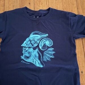 Navy Blue Graphic Short Sleeve Tee